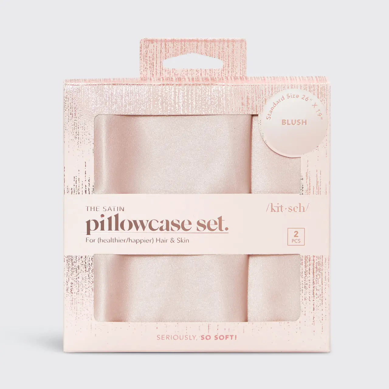 Soft Satin Pillowcase - Blush – Sassy Hair Cap